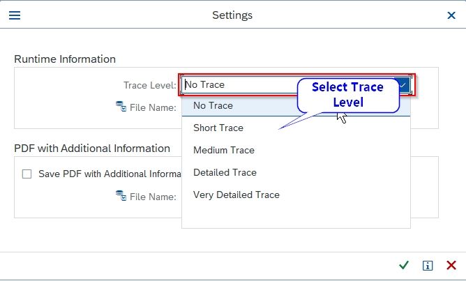 trace level