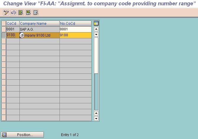 Specify Number Assignment across Company Codes
