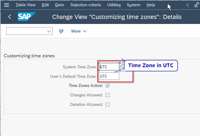 How To Check The Time Zone In Sap System