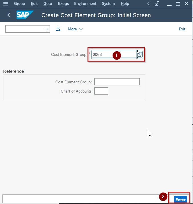 How To Create Cost Element Group 