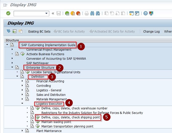 SAP Menu Path