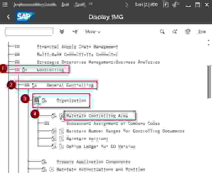 how-to-create-controlling-area-in-sap