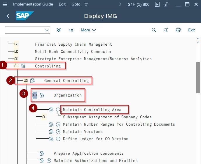 Set Controlling Area In Sap Fico