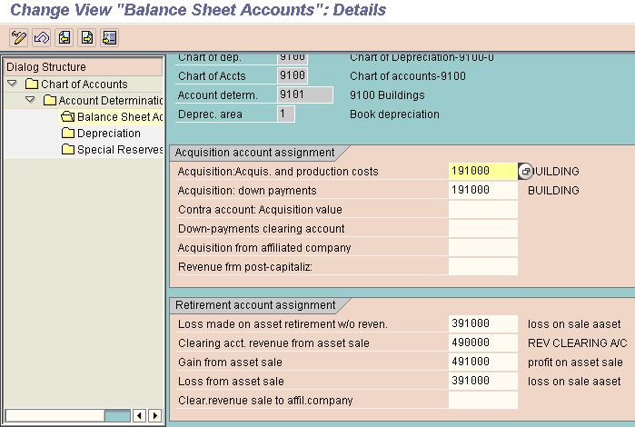 Assign G/L Accounts