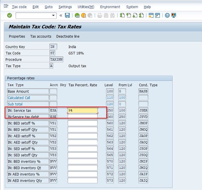 sap tax indicator for account assignment