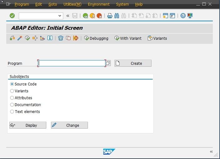 SAP GUI Example