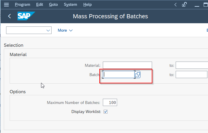 external batch number assignment in sap