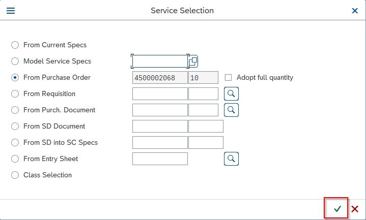 Service Selection