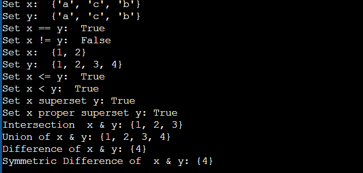 Python Sets: The Set Data type in Python