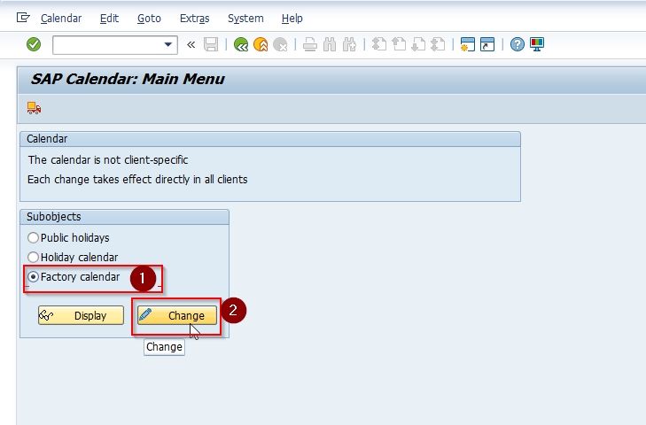 How To Create Factory Calendar In SAP 