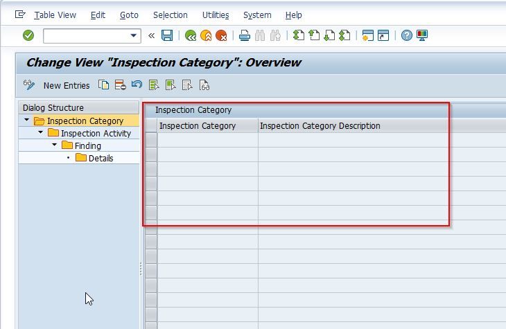 Previous Inspection Types