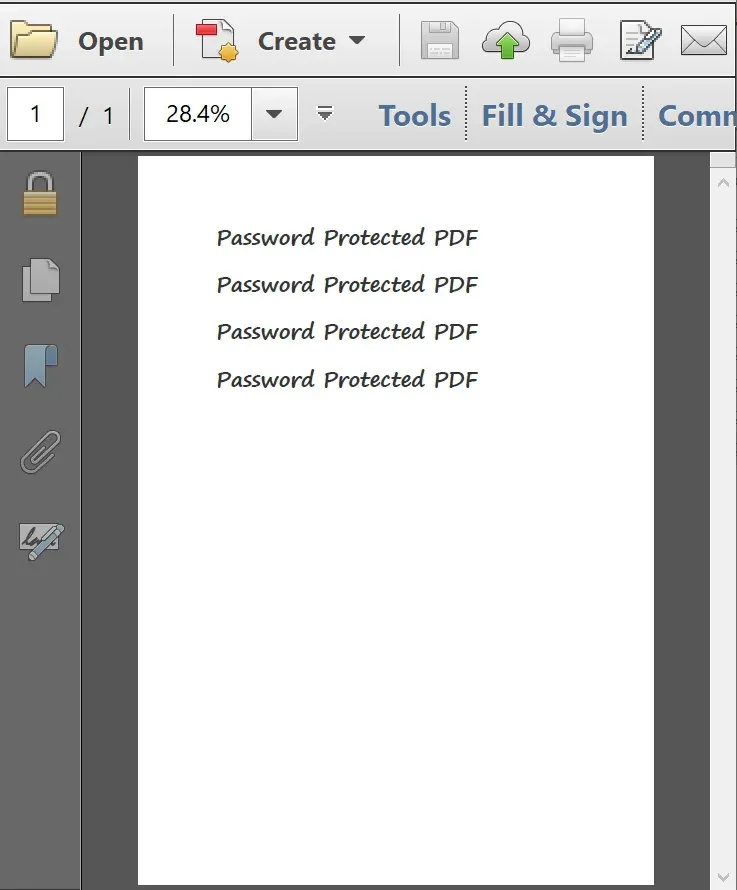 Open Print Protected PDF file in PDF Viewer