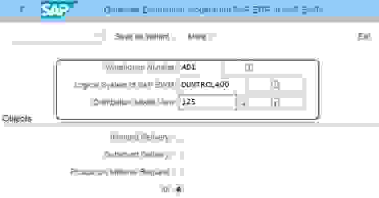 Generate Distribution Model from SAP ERP to SAP EWM in SAP S/4Hana