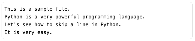 how-to-skip-a-line-in-python-using-n-be-on-the-right-side-of-change