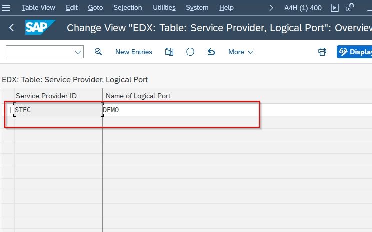 ports defined in sap