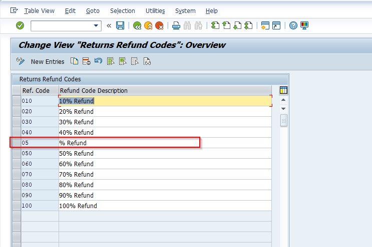 New Return Refund Code