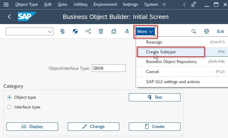 Create subtype