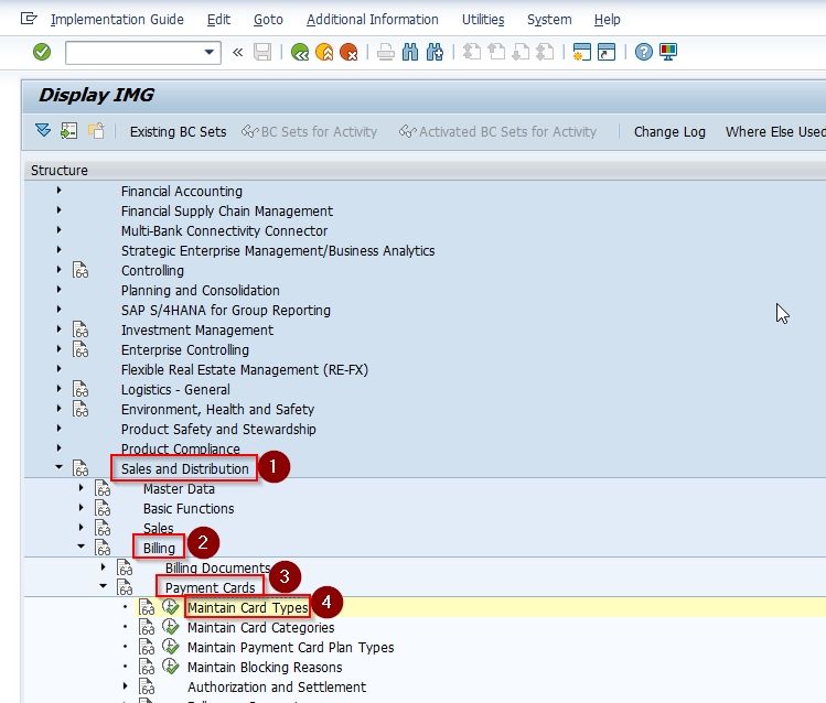 SAP IMG Path