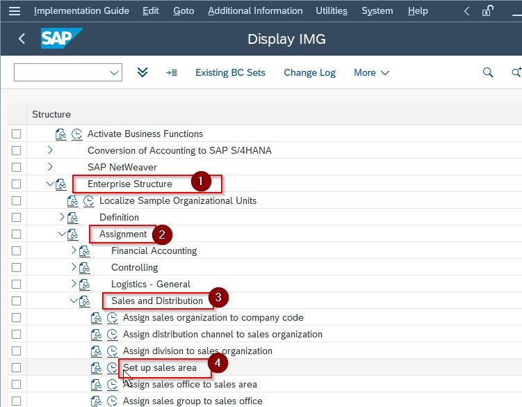 how-to-define-sales-area-in-sap