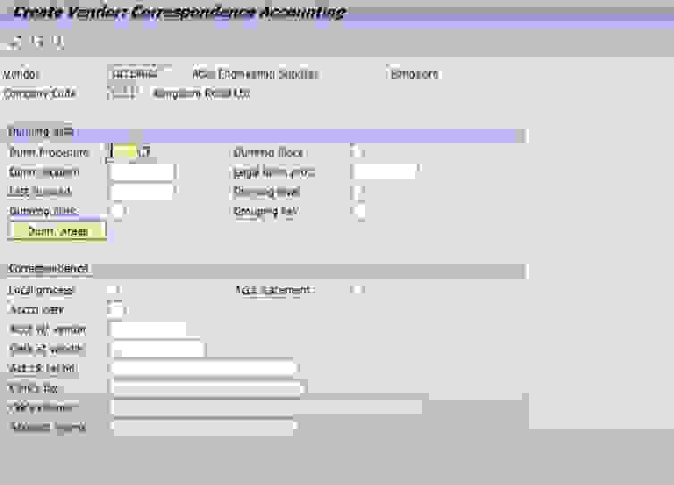 Create Vendor Master Record in SAP