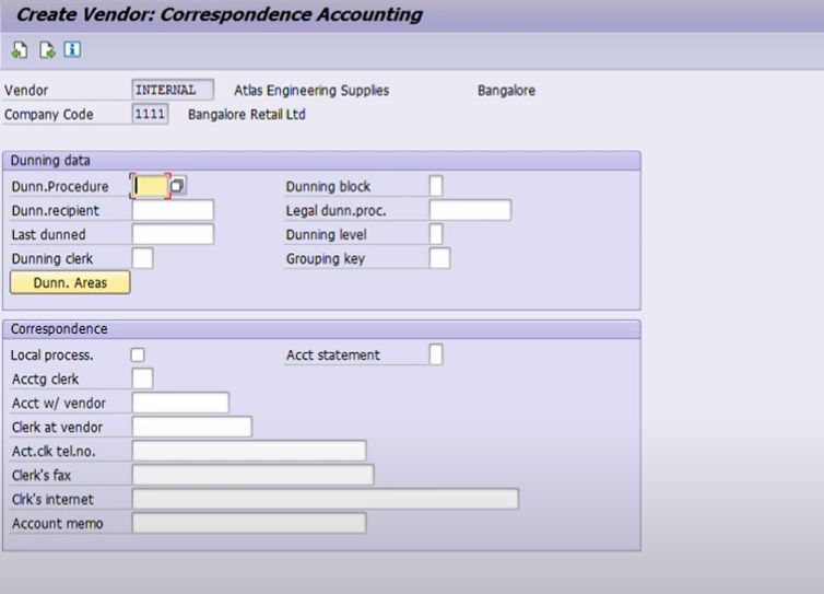 Create Vendor Master Record in SAP