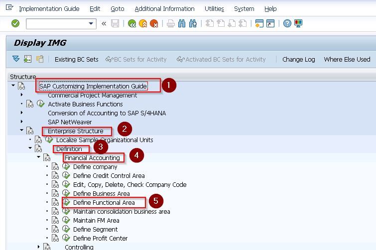 SAP menu path