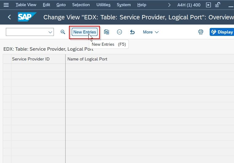 ports defined in sap