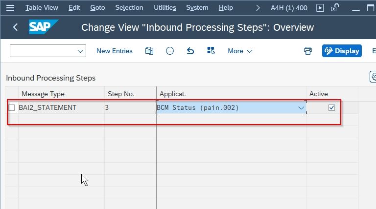 Maintained Inbound Processing Steps