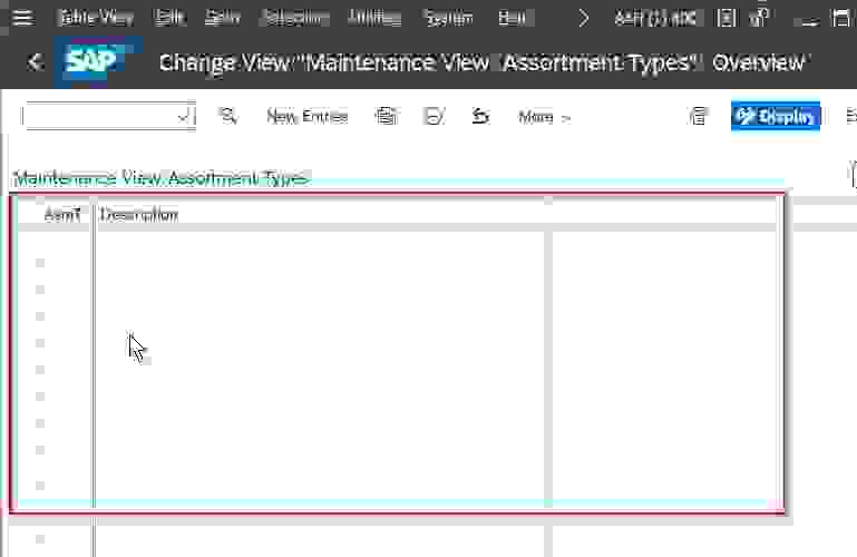 How to Maintain Assortment Type in SAP?