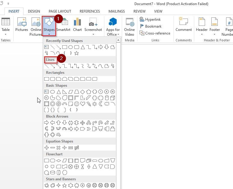 Draw a Line in MS Word 5 Simple Methods