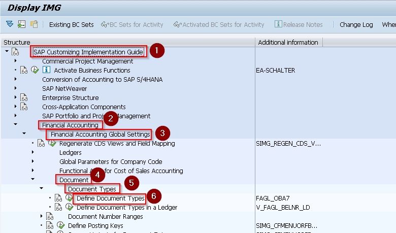 SAP Navigation Menu