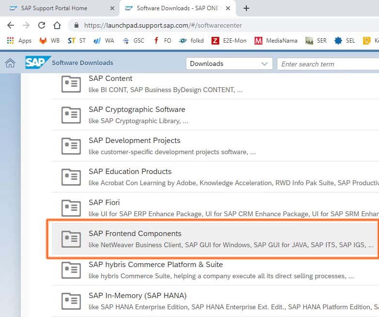 sap service marketplace sap gui download