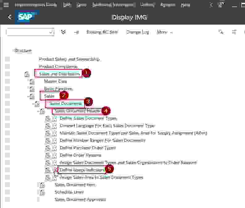 How to Define Usage Indicator in SAP?