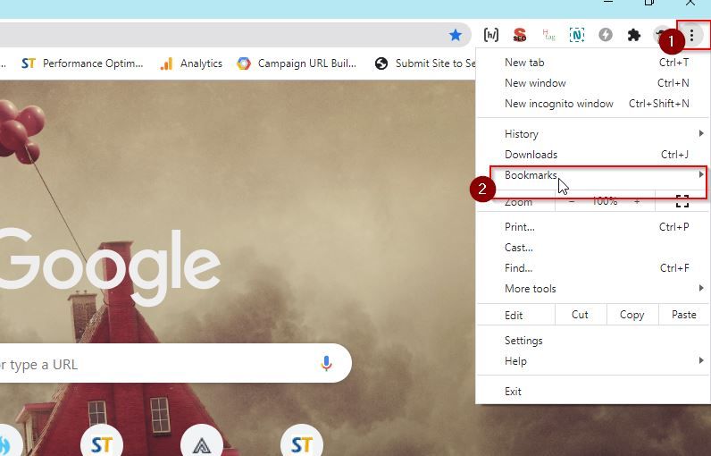 Deleting Bookmark in Chrome