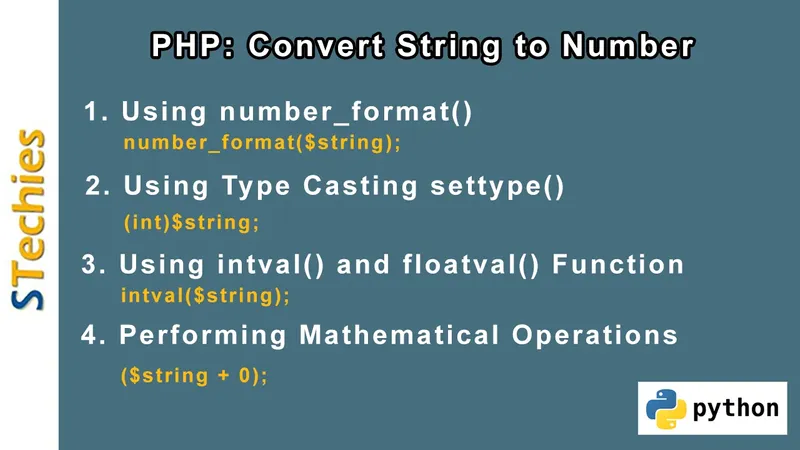 How to convert a string to an integer in PHP?