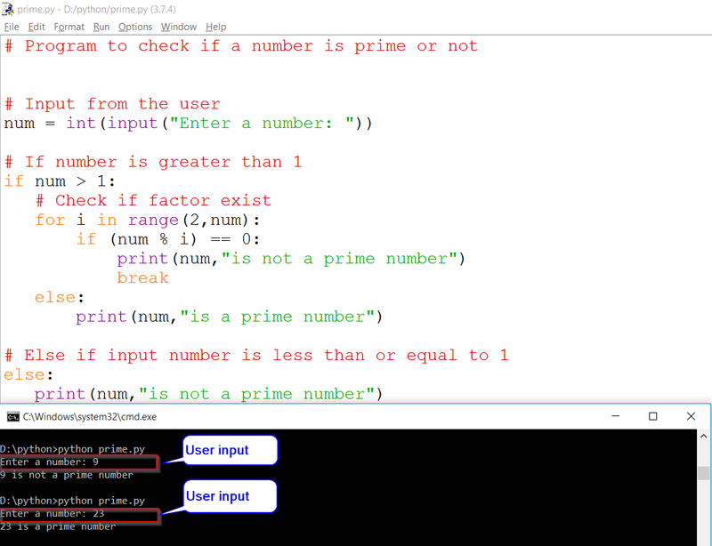 Python Prime Number Using For Loop