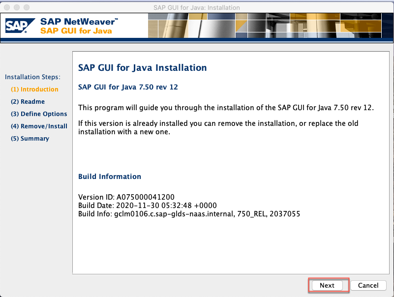 Installing SAP GUI for Java on MAC OS