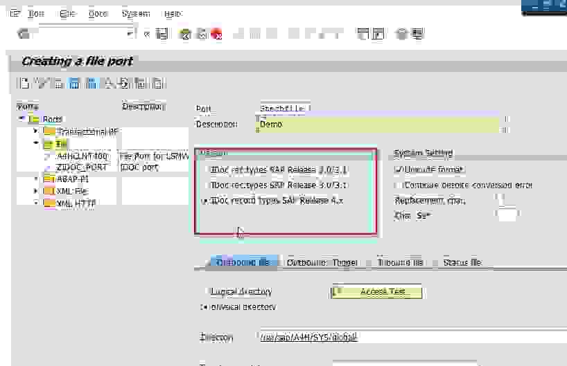 How to Create a Port Definition?