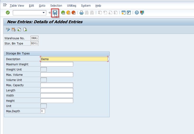 Define Storage Bin Types In Sap S4hana Ewm Sap Tutorial Images