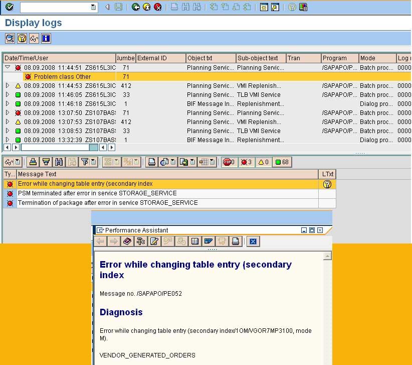 Order Flow from ICH server (SCM 4.1) to R3 server is not working
