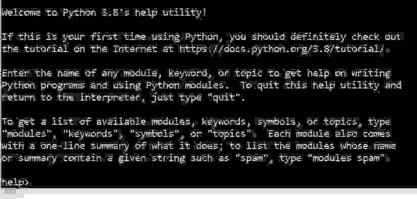 Python’s help() Function