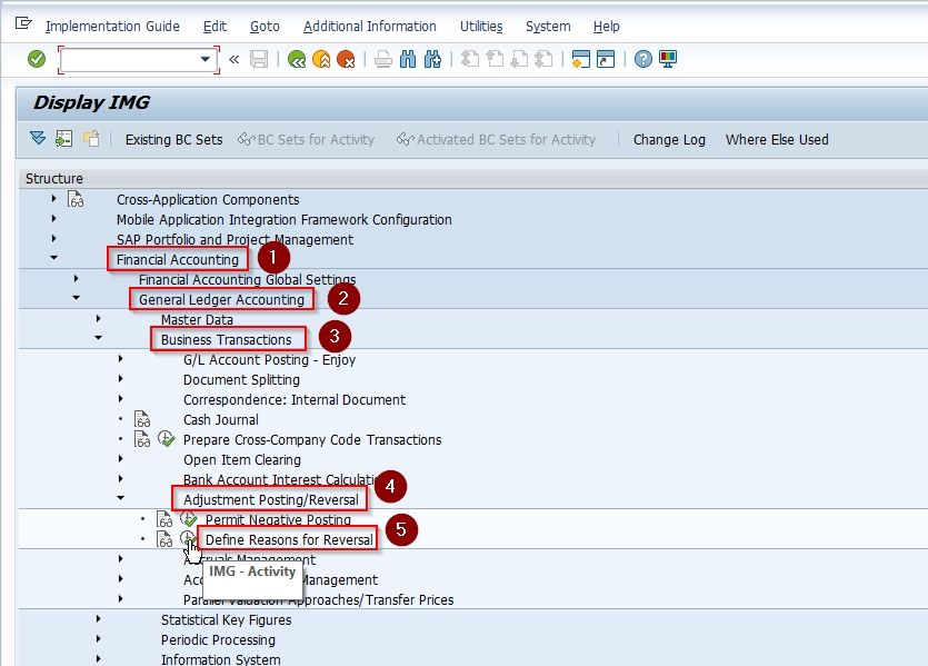 SAP IMG Path