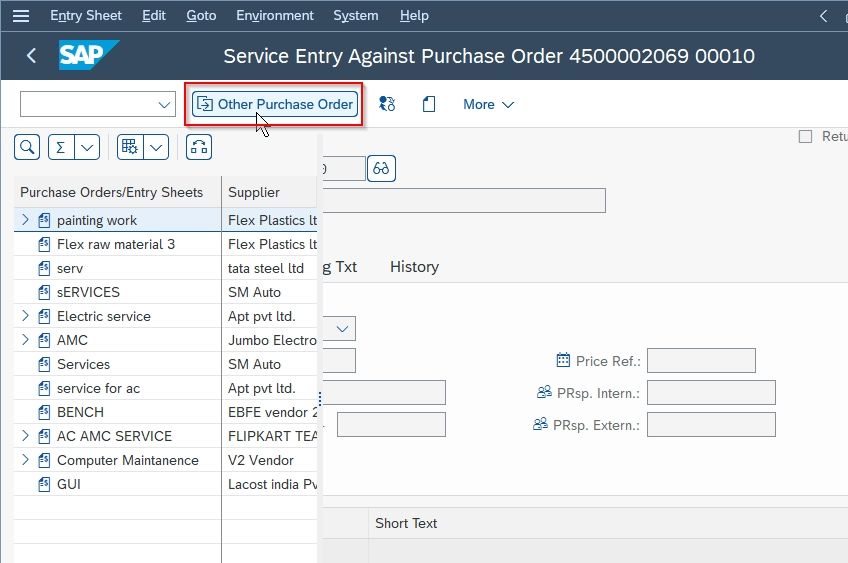Other Purchase Order