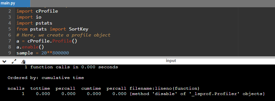 Profiling Python Program For Coding Efficiency