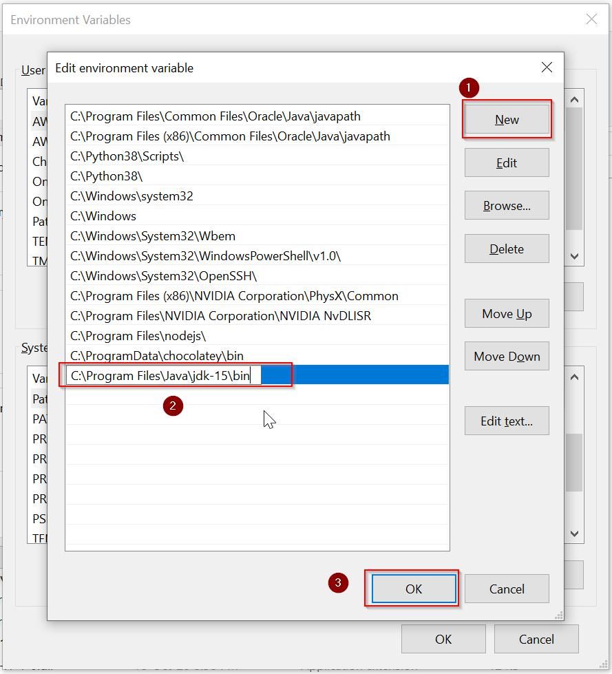 Set JAVA_HOME variable in Windows