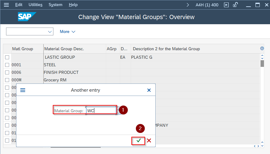 How to define Material Groups?