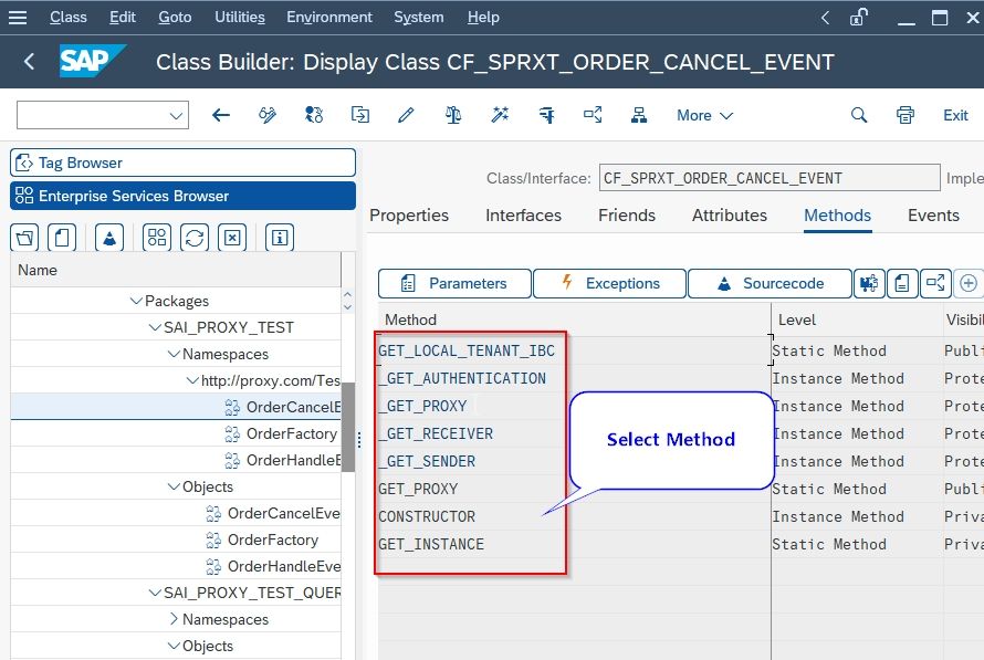 Select method