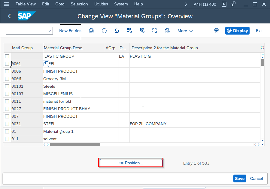 How to define Material Groups?