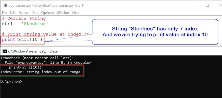 IndexError string index out of range