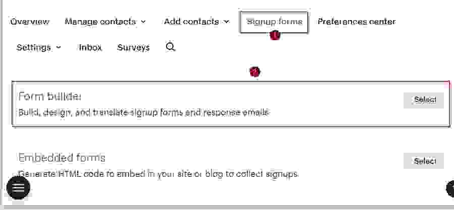 cleaned contacts in mailchimp
